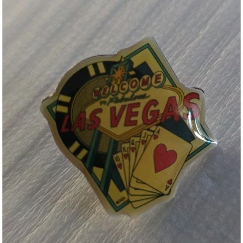 Las Vegas Souvenir Pin Welcome To Fabulous Las Vegas Sign